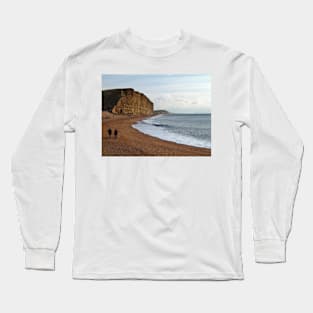 East Cliff, West Bay. Long Sleeve T-Shirt